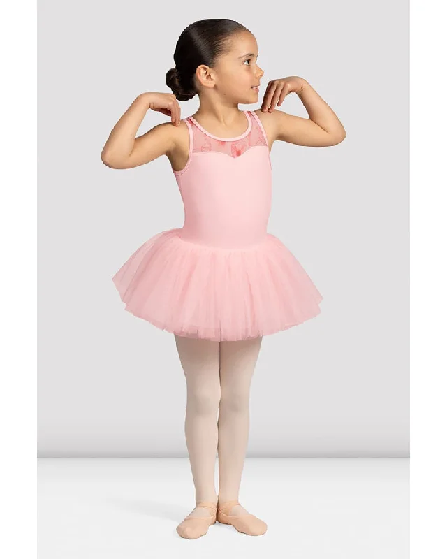 Bloch Evie Sweetheart Neck Mesh Floral Printed Back Tank Tutu Dress - CL5235 Girls