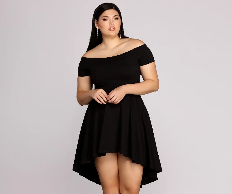 Plus All The Charming Rage Skater Dress