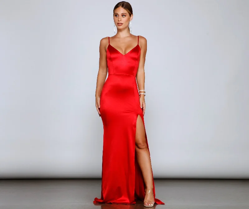 Karasi Formal High Charming Slit Mermaid Dress