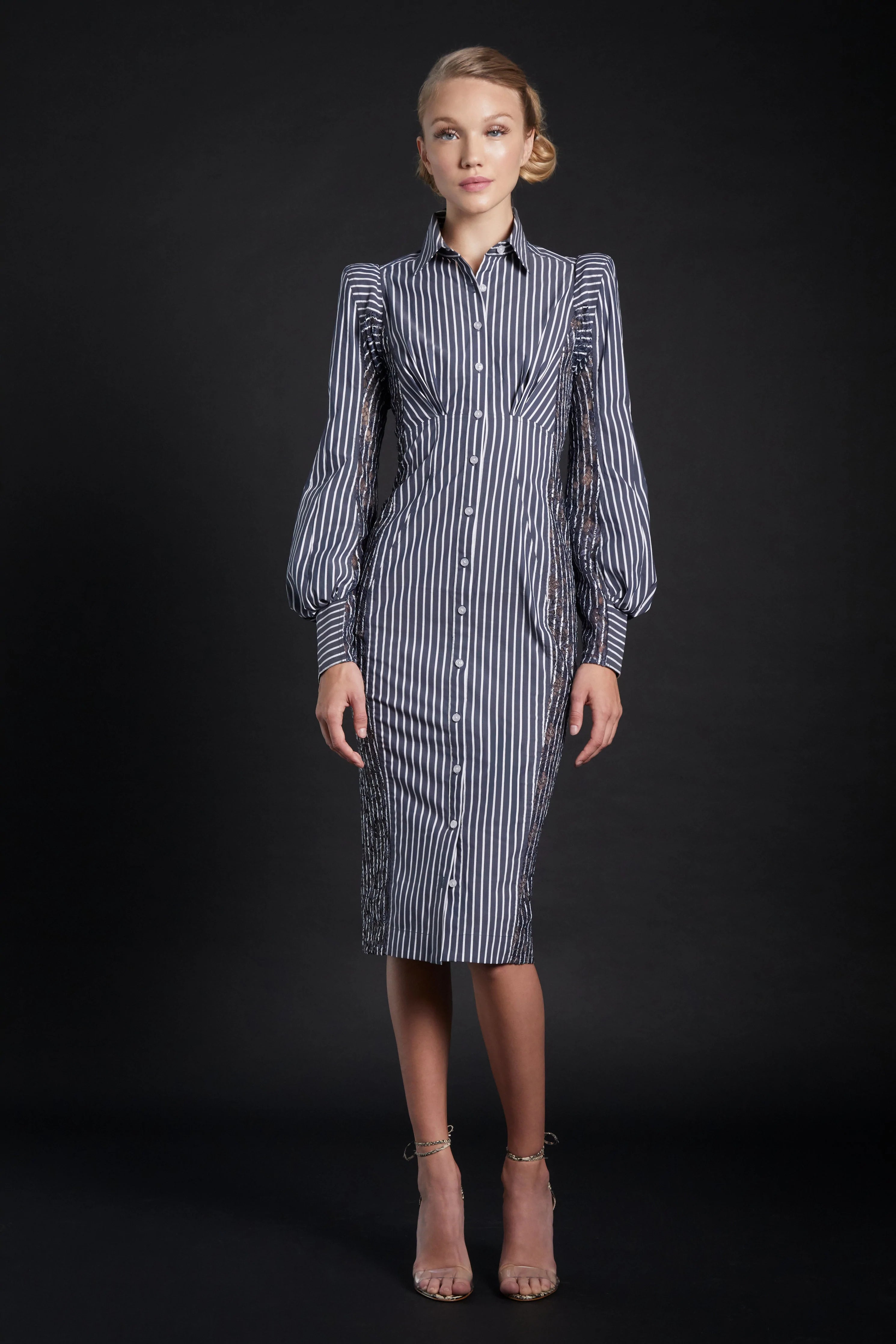 Bishop Sleeve Hourglass Dress