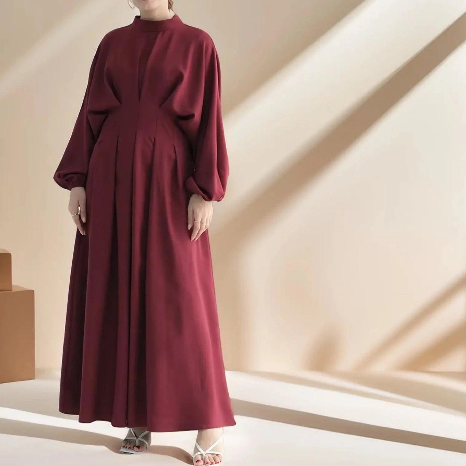 Sahl Simple Long Sleeve Zip Dress