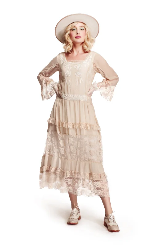 Blossom Creek Ethereal Dress in Ivory-Cream by Nataya