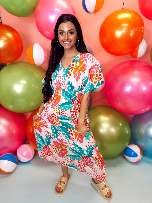 Mary Square Aloha Pink Priscilla Dress