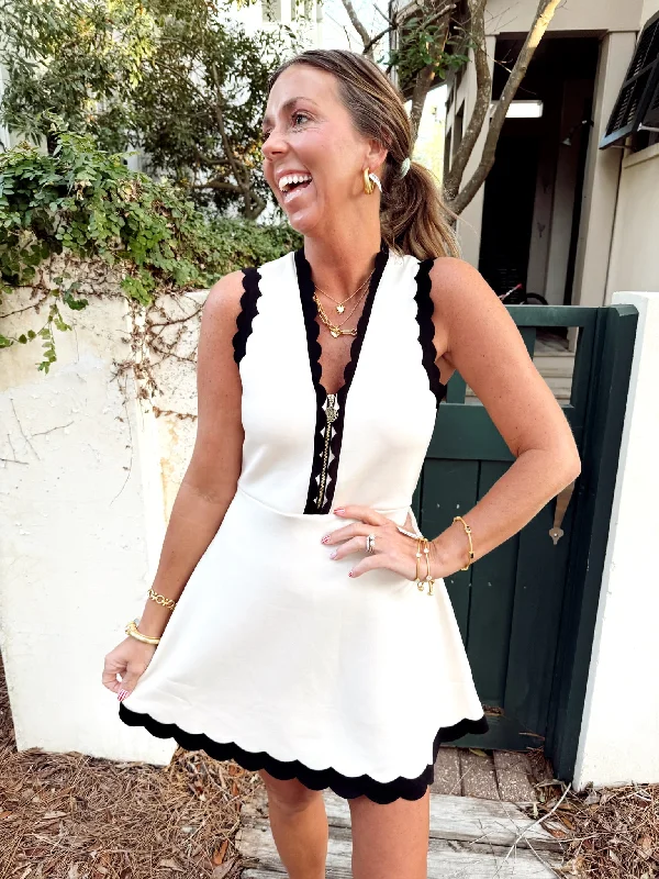 Emily McCarthy Black Sand Varsity Orchid Dress