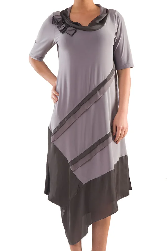 La Mouette Women's Plus Size Tulle Detail Cocktail Dress