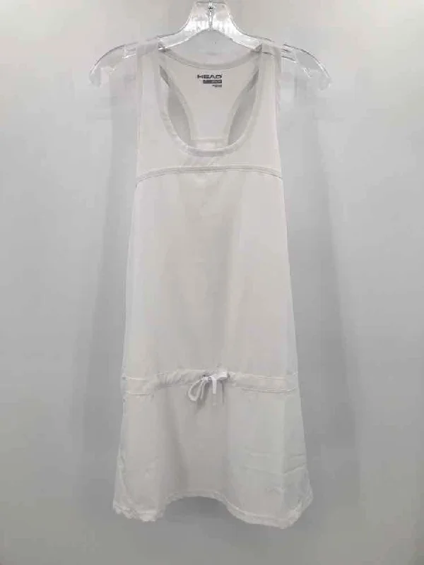 Pre-Owned Head White Size Medium Athletic Dress