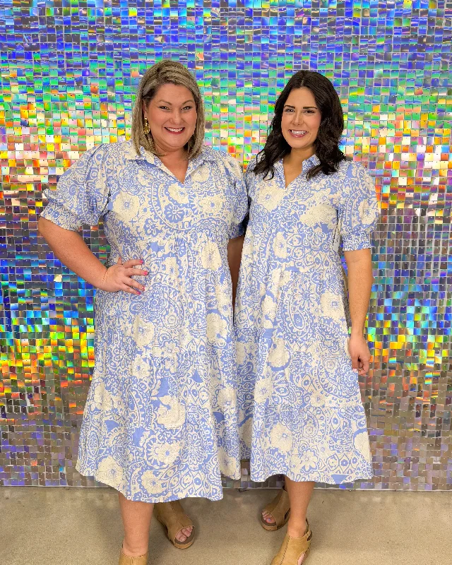 Stella Dress - Orchid Blue