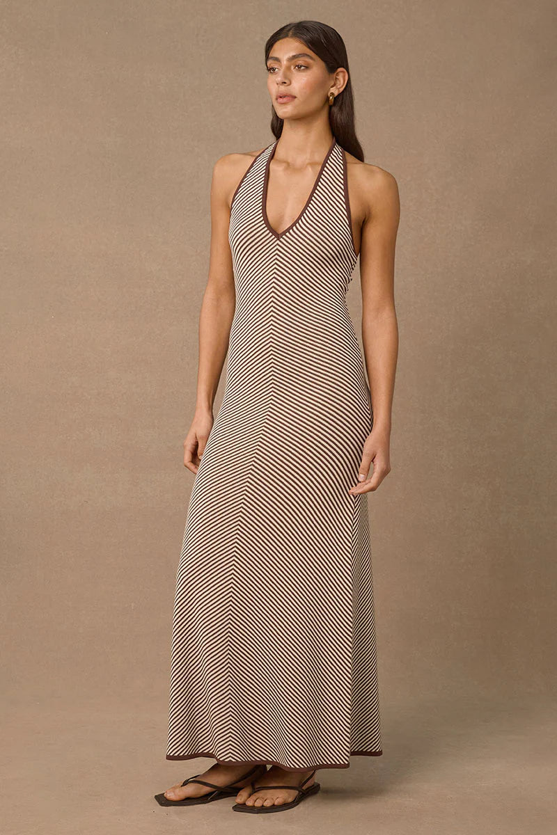 SHOAL HALTER DRESS