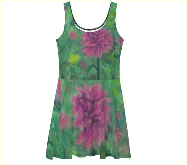 Dreaming of Dahliahs ~ Skater Dress