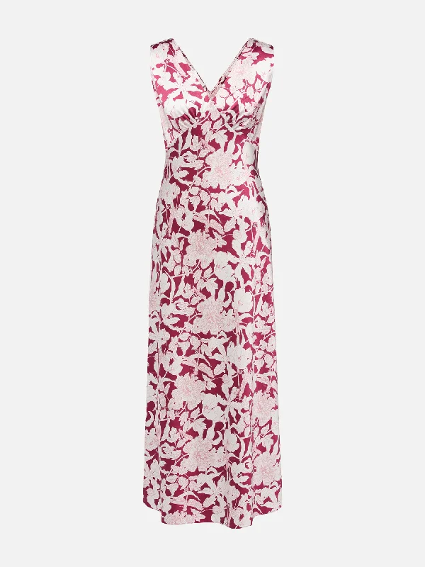 EP YAYING Silk Printed Dress