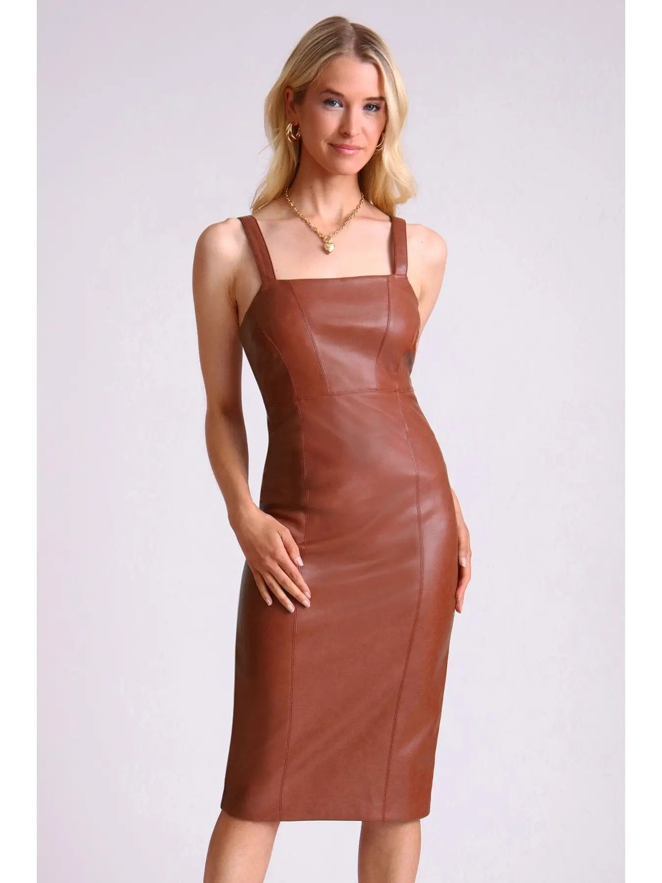 Faux-Ever Leather™ Sheath Dress