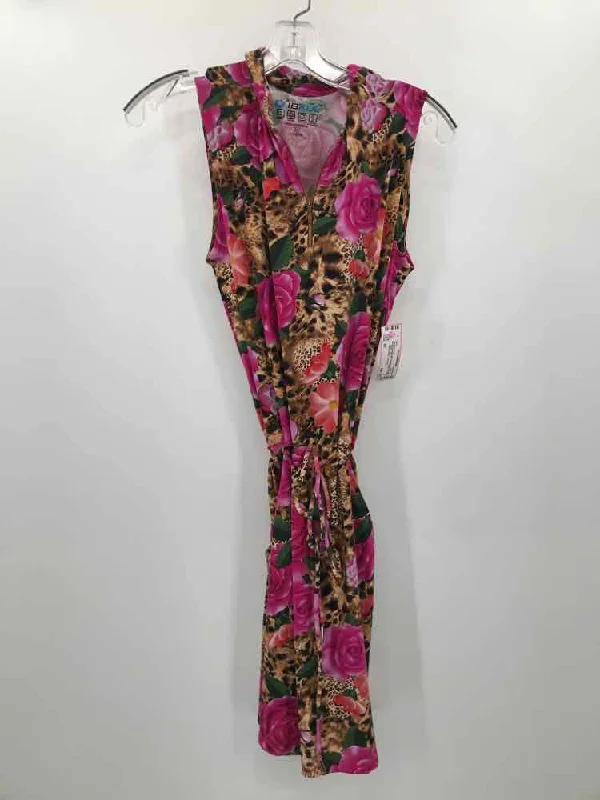 Pre-Owned Ibkul Pink Size XS Floral Athletic Dress