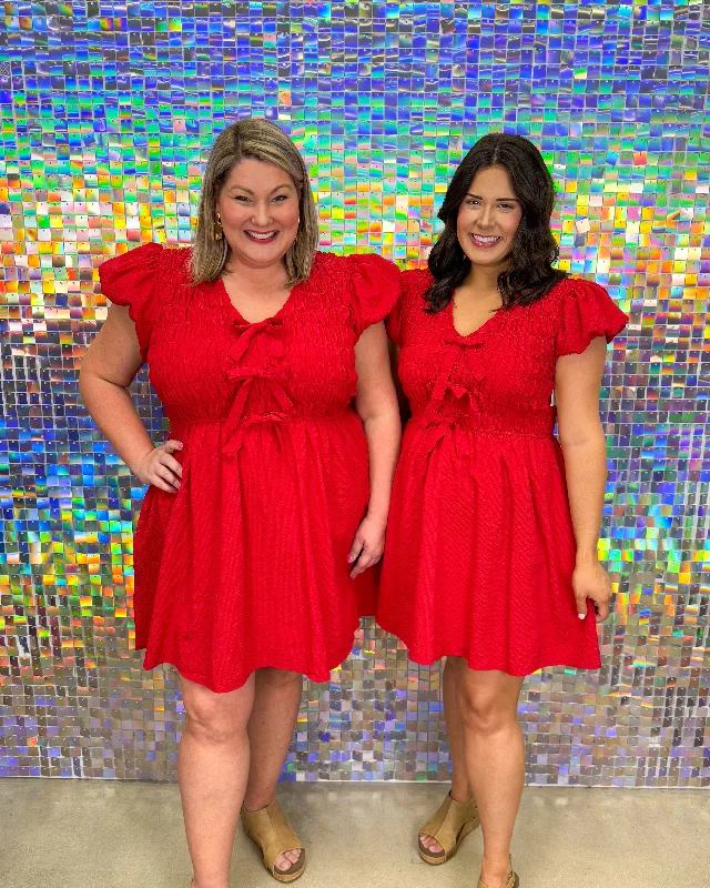 Sutton Dress - Red