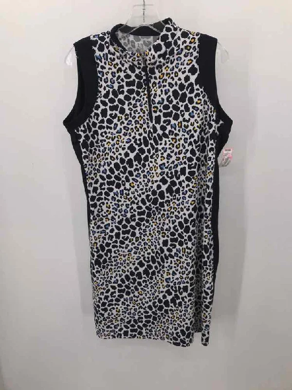 Pre-Owned Tail White Size Large Printed Athletic Dress