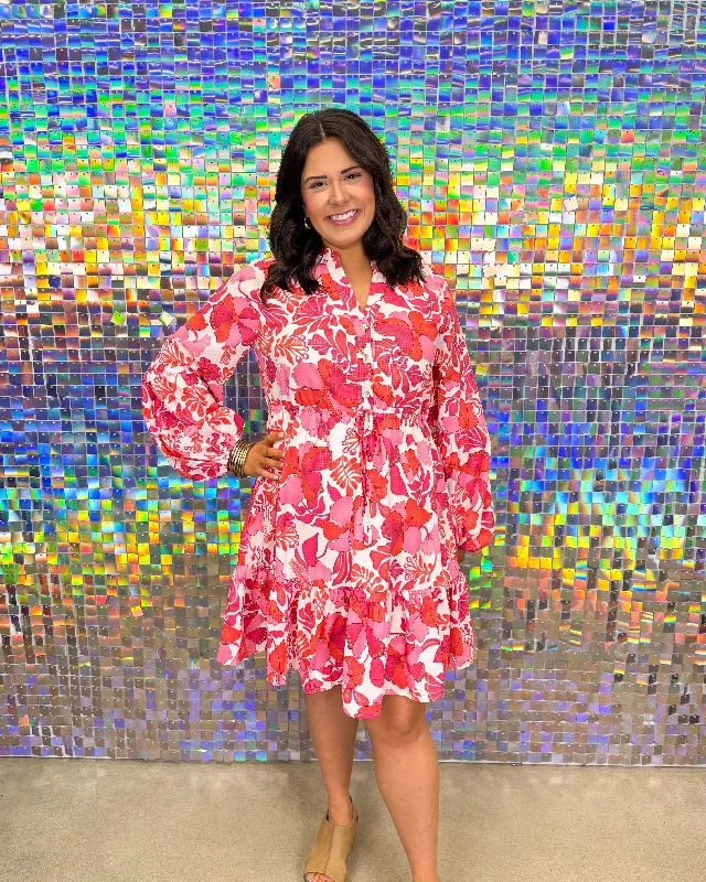Olivia Dress - Hot Pink