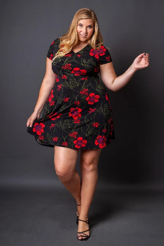Holly Fit and Flare Floral Dress