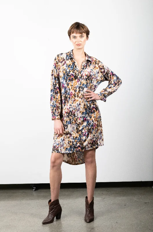 DOLPHIN CUT DRESS WITH FULL LENGTH SLEEVE D3134-0321