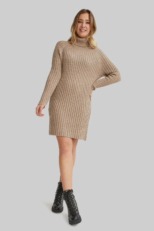 Knit Turtleneck Dress