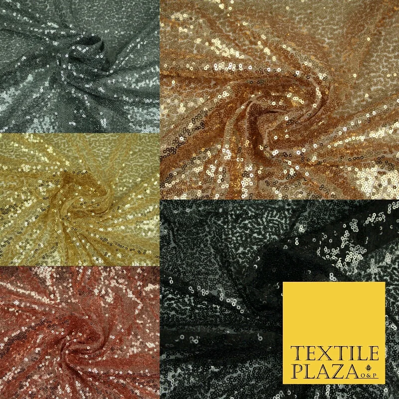 Sequin Sparkly Shiny Stretch Fine Mesh Net Tulle Fancy Dress Fabric ALL COLOURS