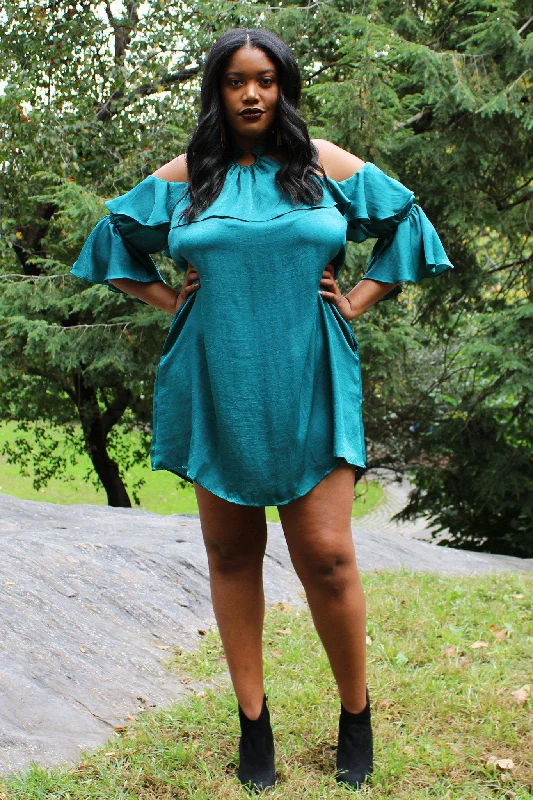 Katerina Halter Ruffle Dress
