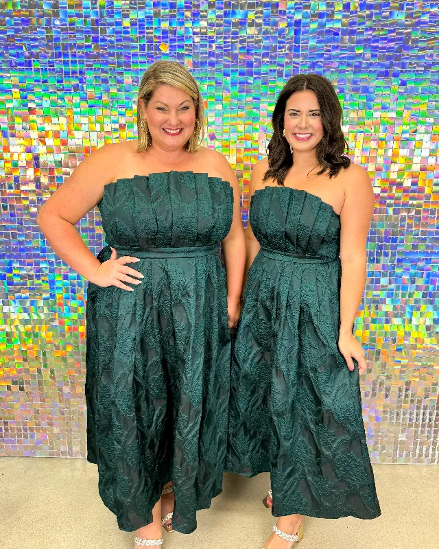 FINAL SALE She’s So Gorgeous Dress - Hunter Green