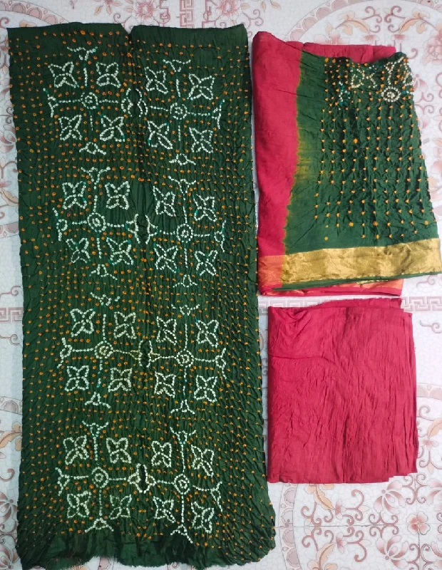 Deep green and red
