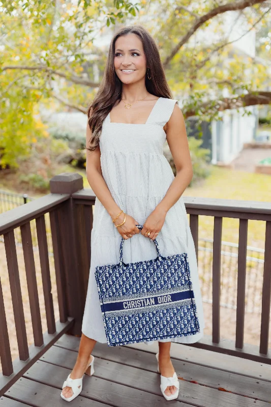 Light Grey Sleeveless Solid Knit Dress