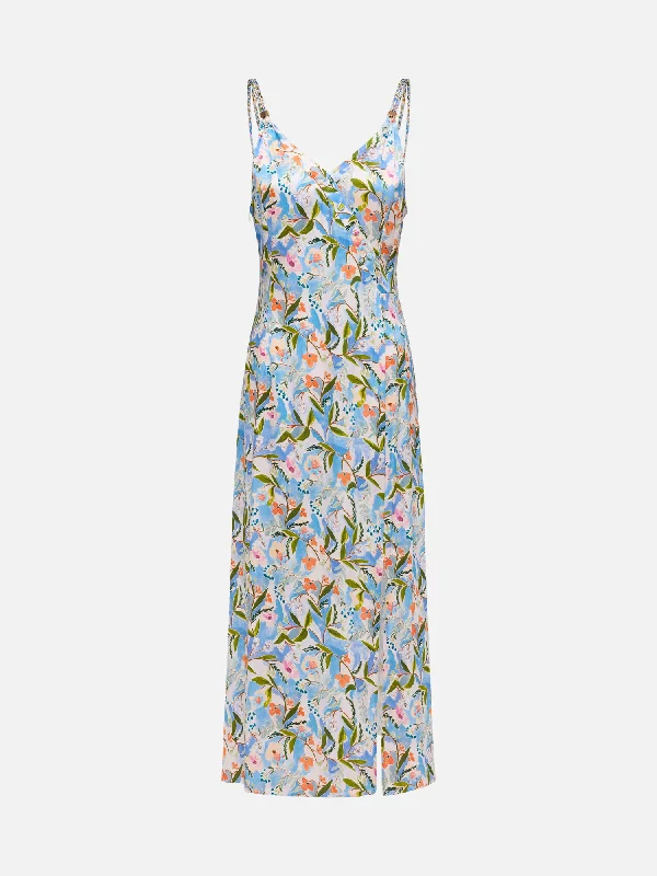 EP YAYING Silk Suspenders Dress