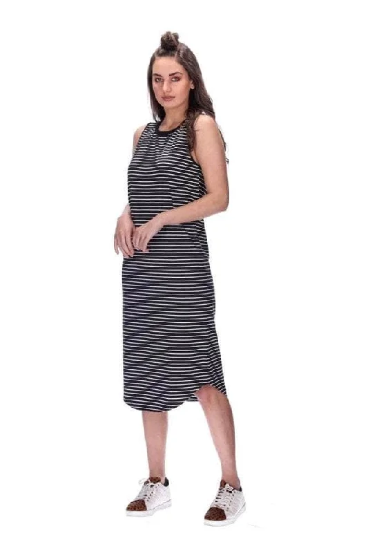 Suzy Dress Black Stripe
