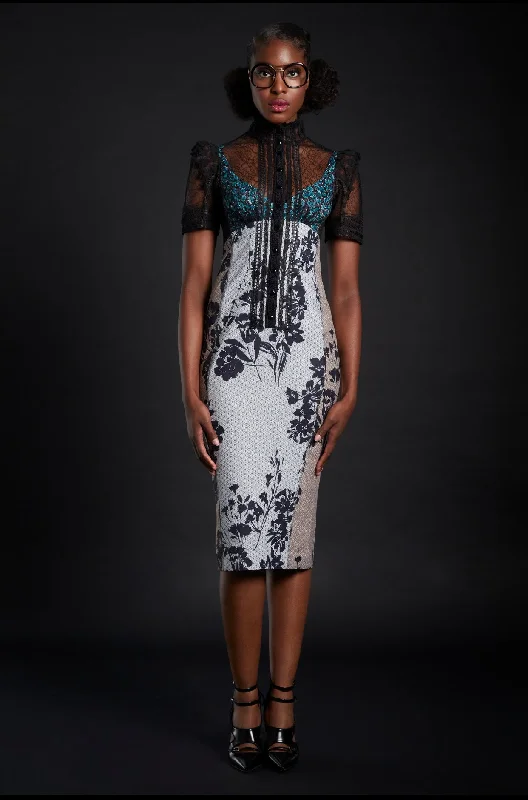 Victorian Sheath Dress w/Built Up Waist
