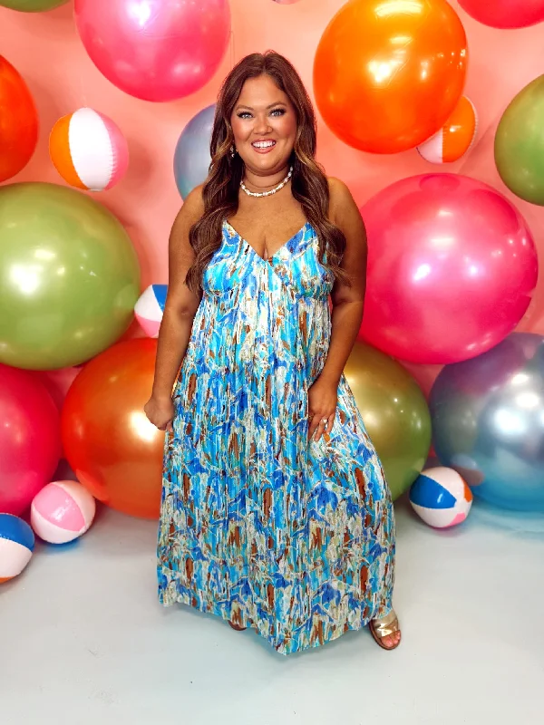 Molly Bracken Blue Edmee Woven Dress