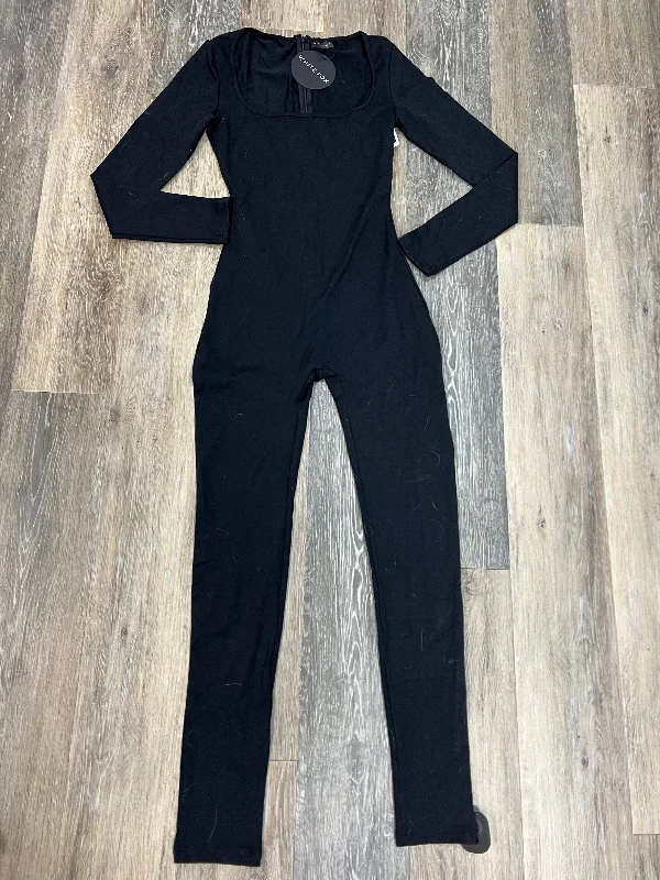 Black Jumpsuit White Fox, Size S Crew Neckline Sporty