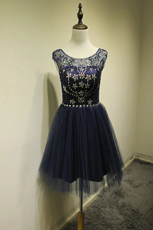 Cap Sleeves Beaded Backless O-neck Homecoming Dresses ED0685 Tunics Velvet soft