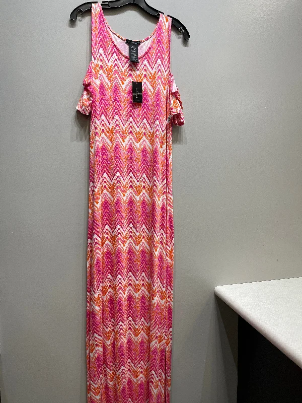 Dress Long Short Sleeve By Design History  Size: M Off-the-shoulder Chic Trendy