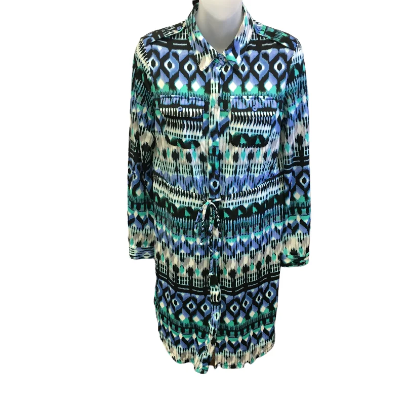 Dress Short Long Sleeve By Notations  Size: 6petite Tunics Sophisticated sleek