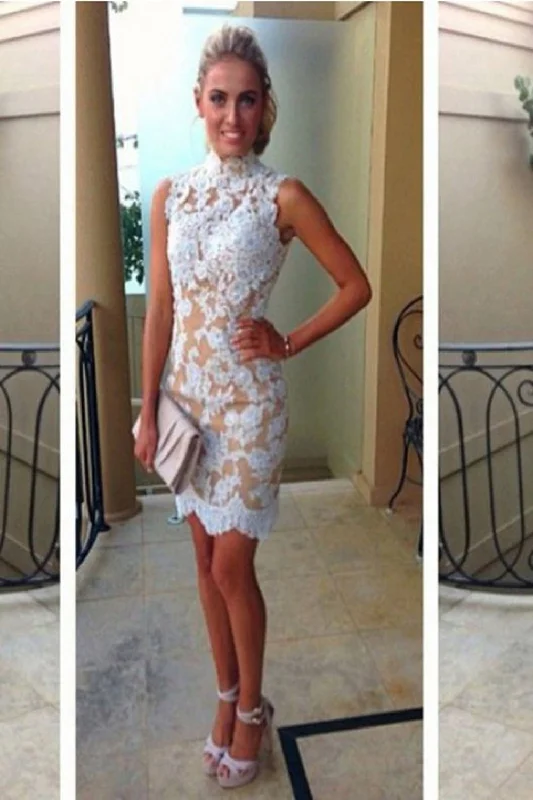 Short Lace Sheath Open Back Simple Pretty Homecoming Dresses K61 Tunics Review highly