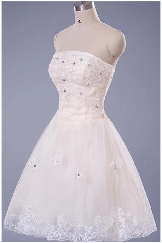 Gorgeous Strapless Lace Short Beading Pretty Homecoming Dress K199 Tunics Business professional Gorgeous Strapless Lace Short Beading Pretty Homecoming Dress K199 Tunics Business professional