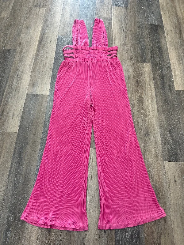 Pink Jumpsuit Fashion Nova, Size 1x Tunics Floral girly