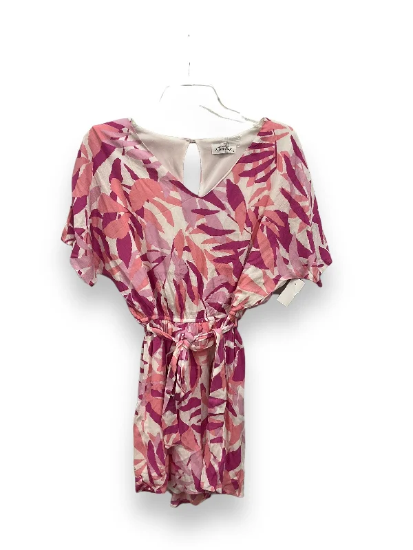 Pink Romper Cmc, Size S Boat Neckline Classic