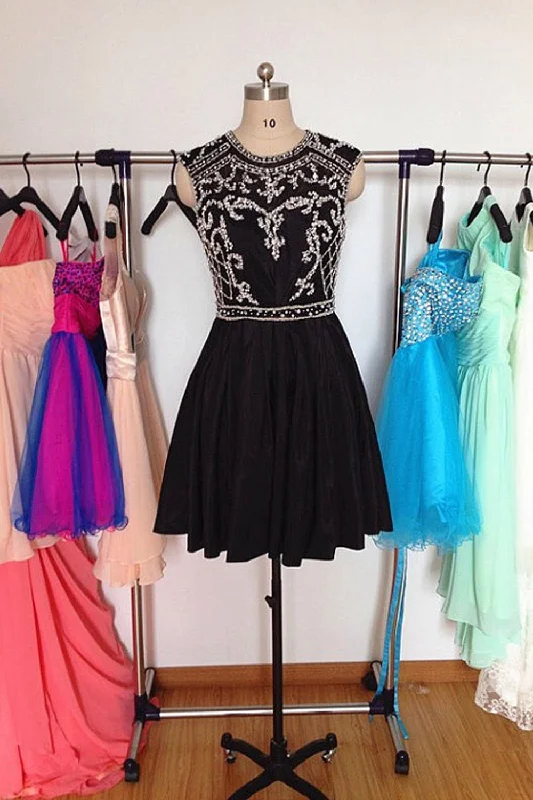Pretty Short Back Chiffon Beading Homecoming Dresses With Flower Type K137 Tunics Trousers formal