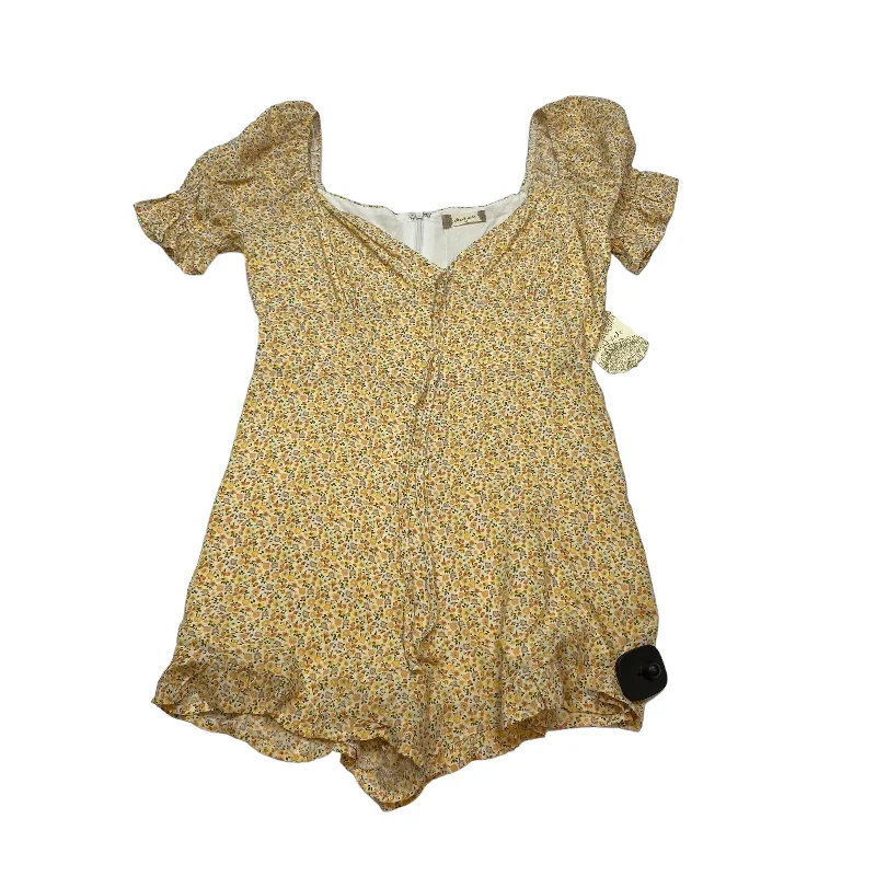 Yellow Romper Altard State, Size M Tunics Silk luxurious