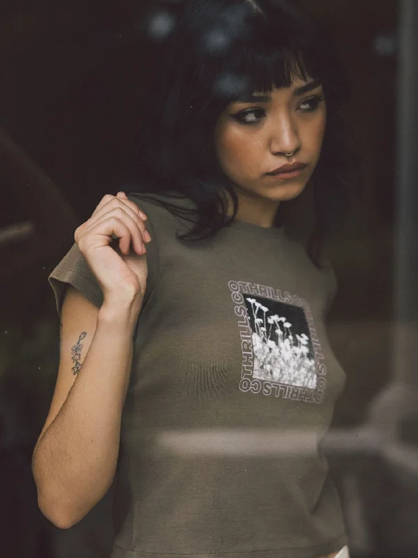 Clique Mini Tee - Desert Beaded Sequined Faux Fur