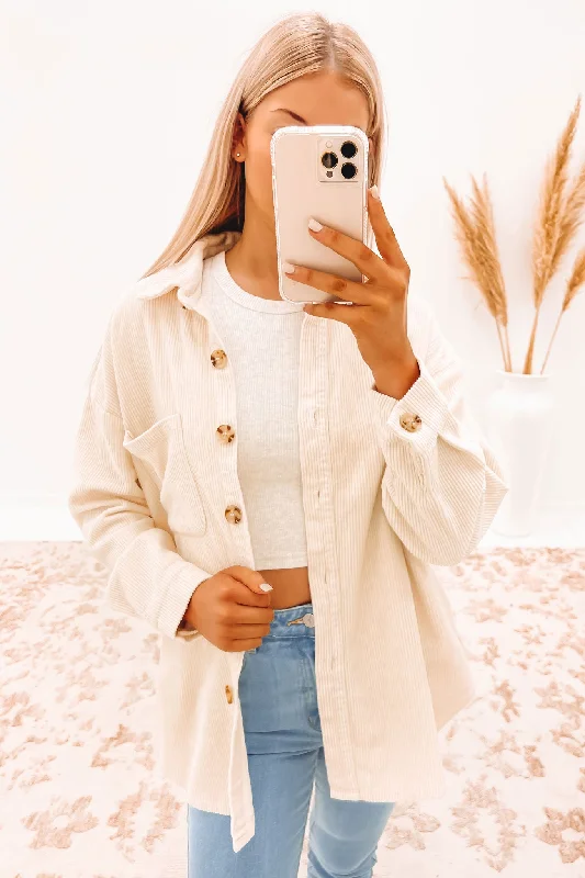 Dekota Shirt Cream Plaid T-Shirt Polka Dot Checkered
