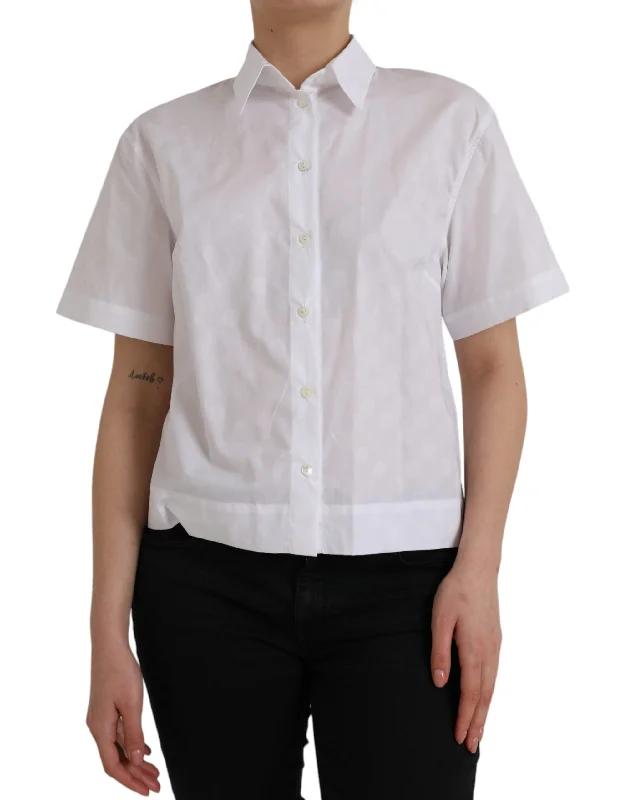White Collared Short Sleeve Polo Shirt Top Faux Fur Fabric Real Fur Fabric Shearling Fabric