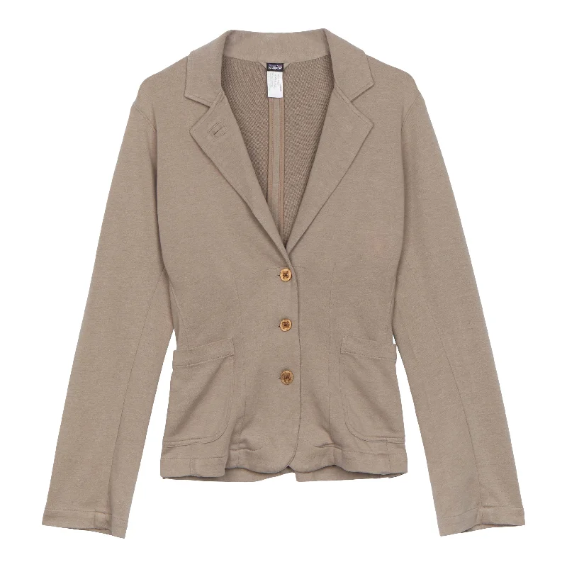 W's Brushed Vitaliti Blazer Denim Fabric Leather Fabric Suede Fabric