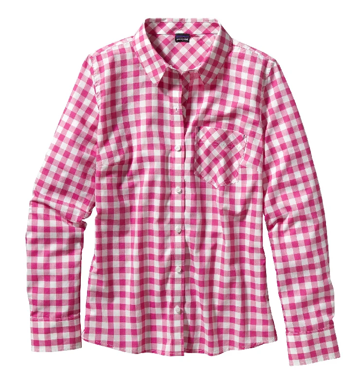 W's Long-Sleeved Brookgreen Shirt Zippered Front Buttoned Front Snap Front