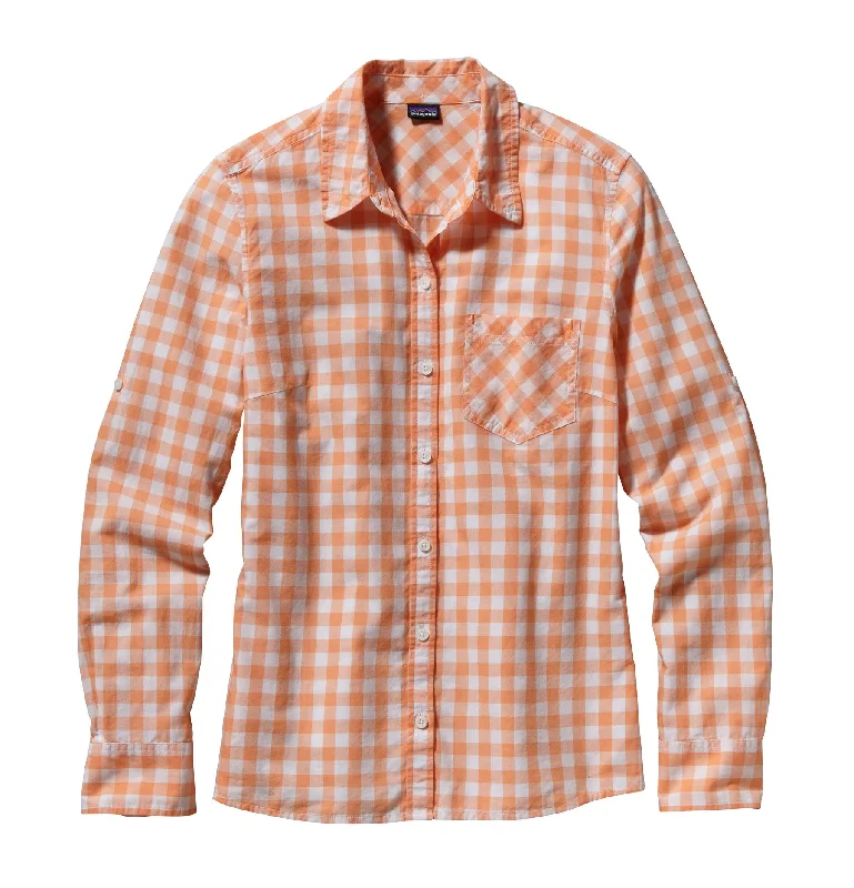 W's Long-Sleeved Brookgreen Shirt Welt Pockets Slit Pockets Flap Pockets