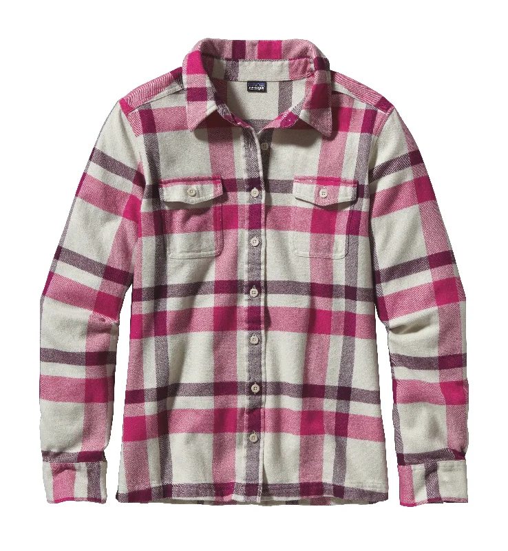 W's Long-Sleeved Fjord Flannel Shirt Graphic Embroidered Appliqued