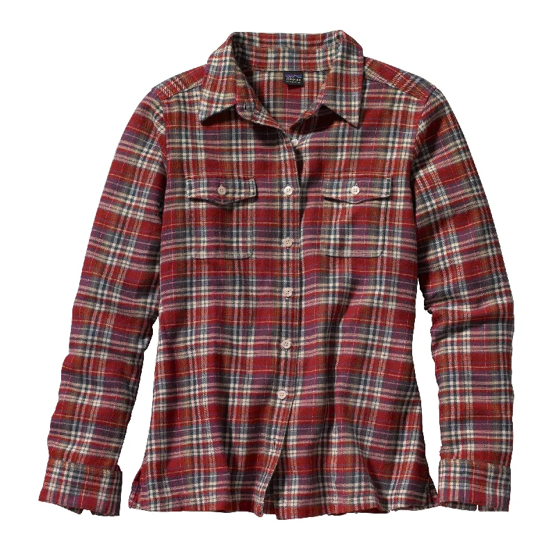 W's Long-Sleeved Fjord Flannel Shirt Fashionable Trendy Casual