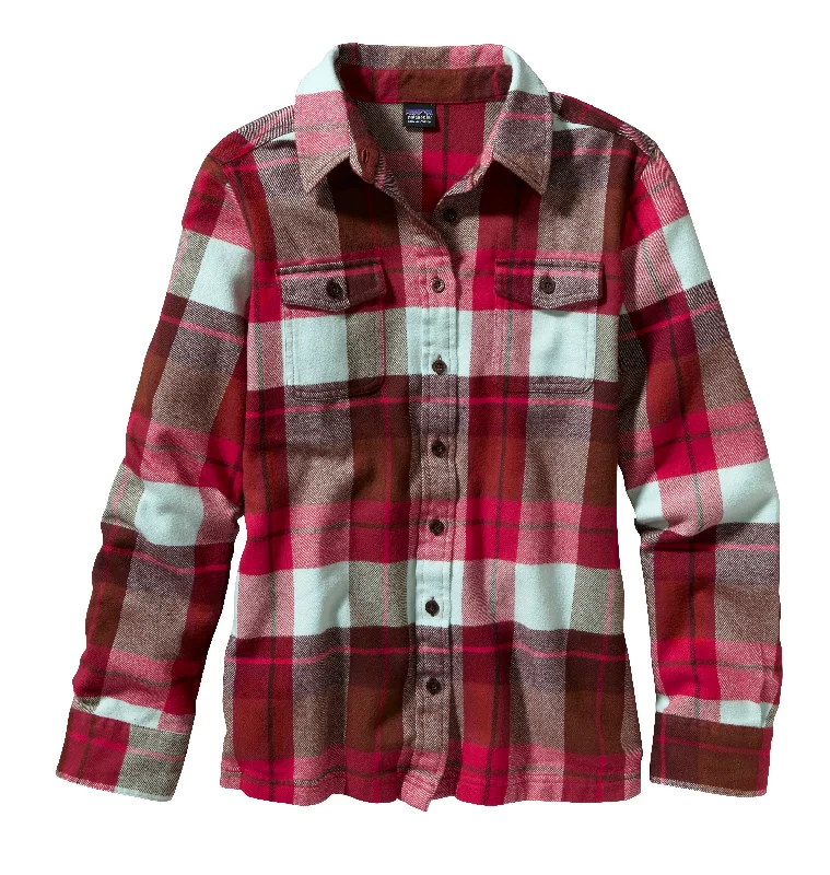W's Long-Sleeved Fjord Flannel Shirt Rayon Velvet Corduroy